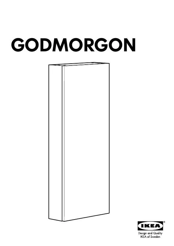 Mode d'emploi IKEA GODMORGEN WALL CABINET W/ 1DOOR 15X37