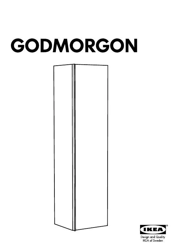 Mode d'emploi IKEA GODMORGON HIGH CABINET 16X15X63