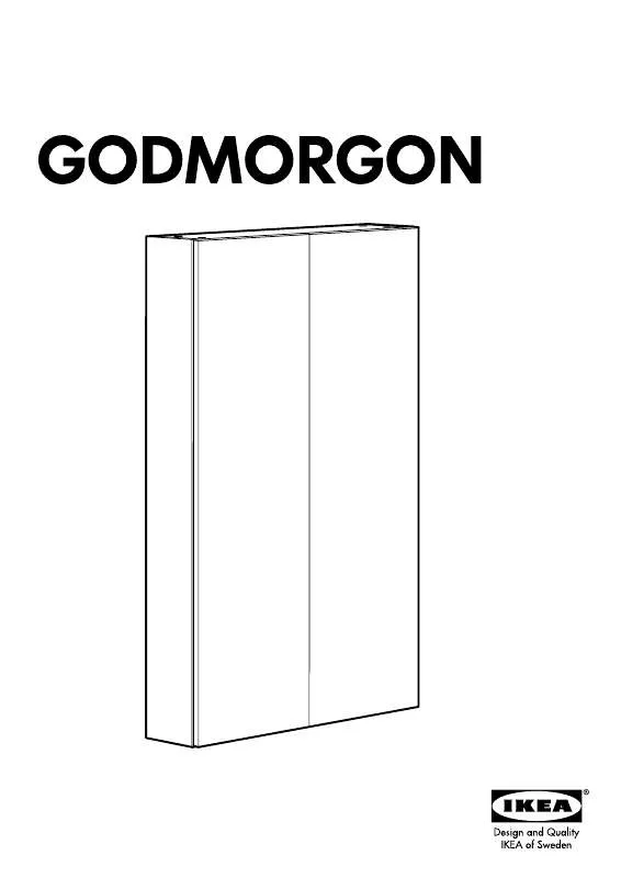Mode d'emploi IKEA GODMORGON WALL CABINET W2DRS 24X38