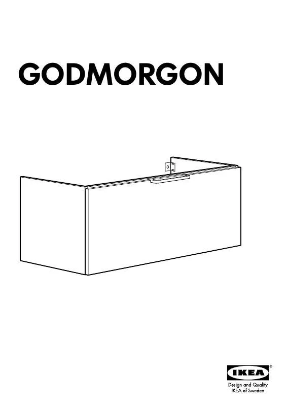 Mode d'emploi IKEA GODMORGON WASH-STAND W/1 DRW