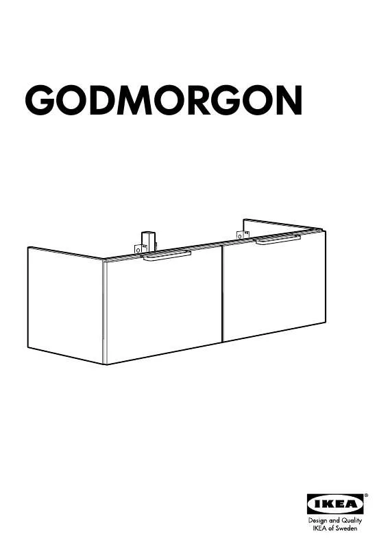 Mode d'emploi IKEA GODMORGON WASH-STAND W/2 DRWS 47X15