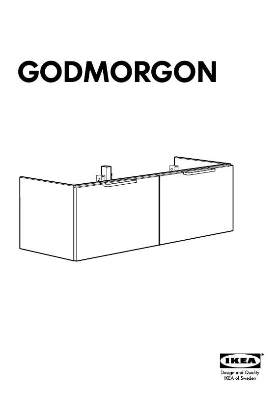 Mode d'emploi IKEA GODMORGON WASH-STAND W/2 DRWS