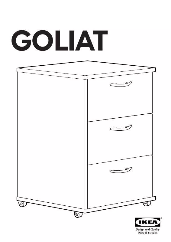Mode d'emploi IKEA GOLIAT DRAWER UNIT/CASTERS