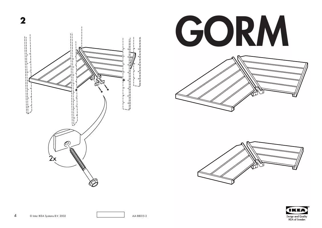Mode d'emploi IKEA GORM CORNER SHELF 20 1/8