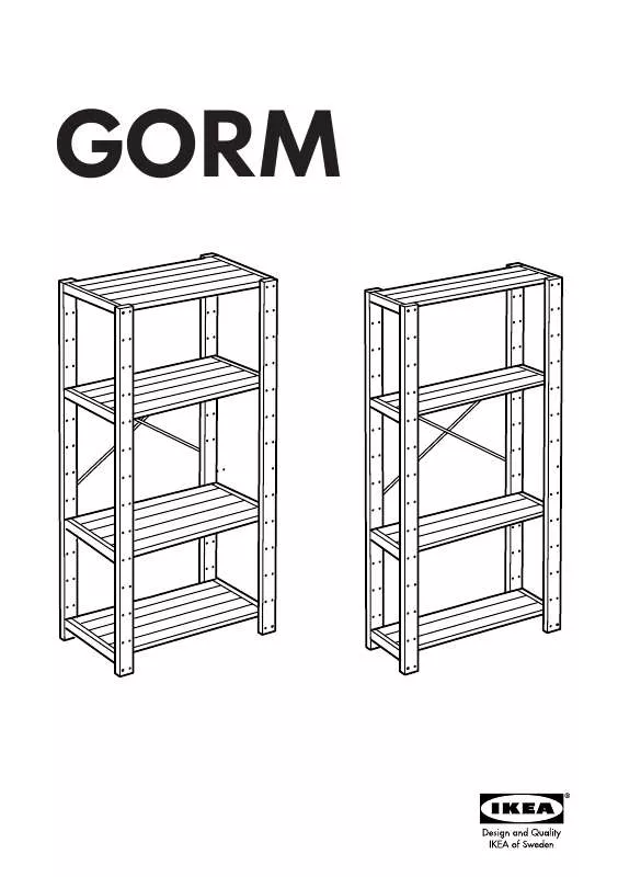 Mode d'emploi IKEA GORM SHELF 30 3/8X20 1/8