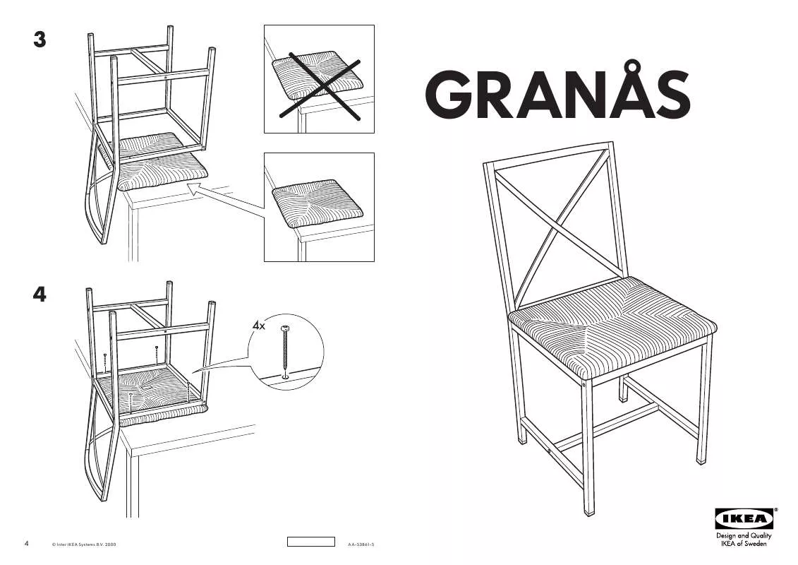 Mode d'emploi IKEA GRANÅS CHAIR