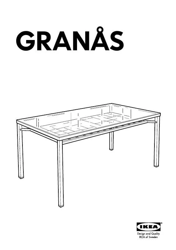 Mode d'emploi IKEA GRANAS TABLE