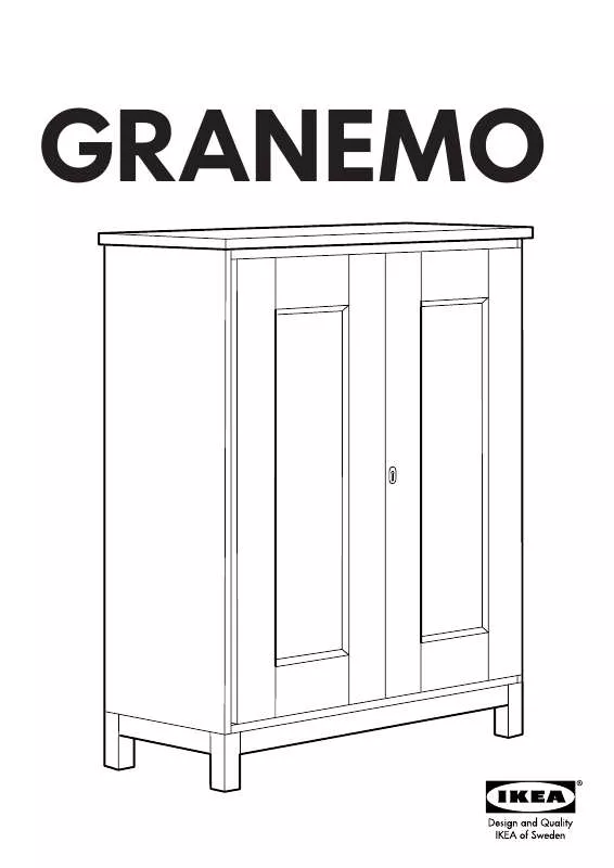 Mode d'emploi IKEA GRANEMO CABINET 35 3/8X44 7/8