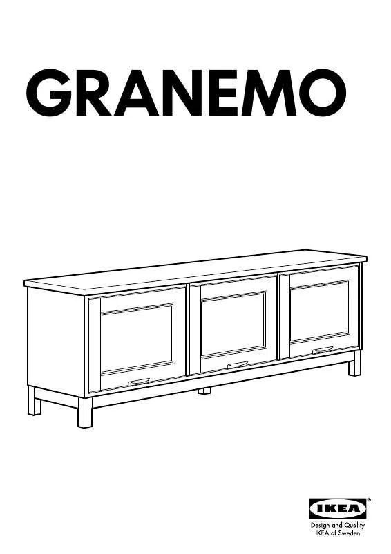 Mode d'emploi IKEA GRANEMO TV UNIT
