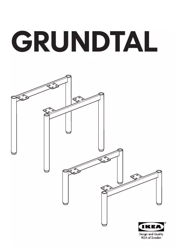 Mode d'emploi IKEA GRUNDTAL LEGS