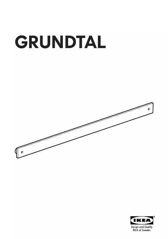 Mode d'emploi IKEA GRUNDTAL MAGNETIC KNIFE RACK 21