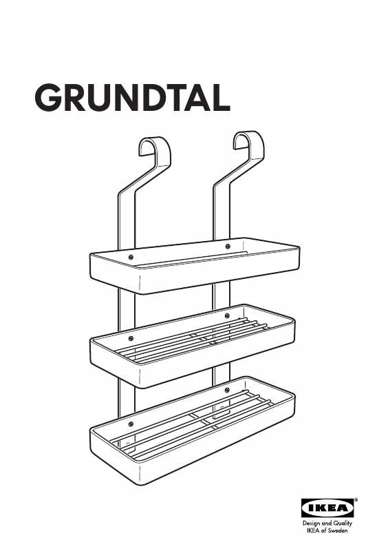 Mode d'emploi IKEA GRUNDTAL SPICE RACK