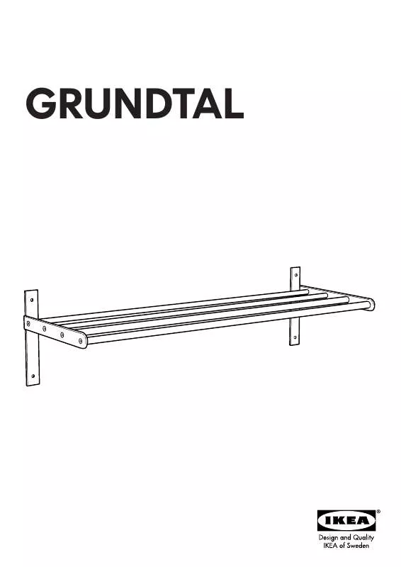 Mode d'emploi IKEA GRUNDTAL TOWEL HANGER/SHELF
