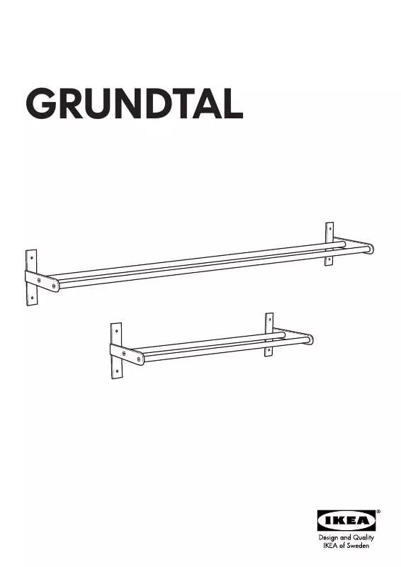 Mode d'emploi IKEA GRUNDTAL TOWEL RAIL 31 1/2
