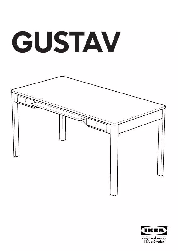 Mode d'emploi IKEA GUSTAV DESK 59X29 1/2