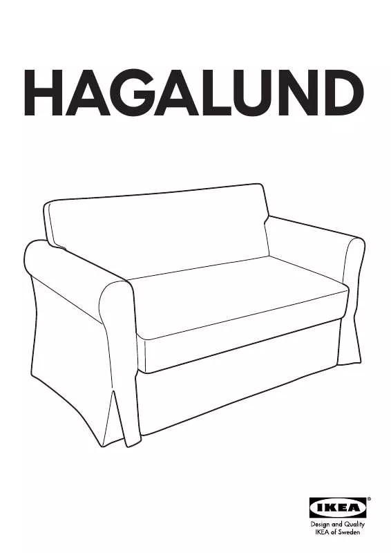 Mode d'emploi IKEA HAGALUND SOFA BED FRAME