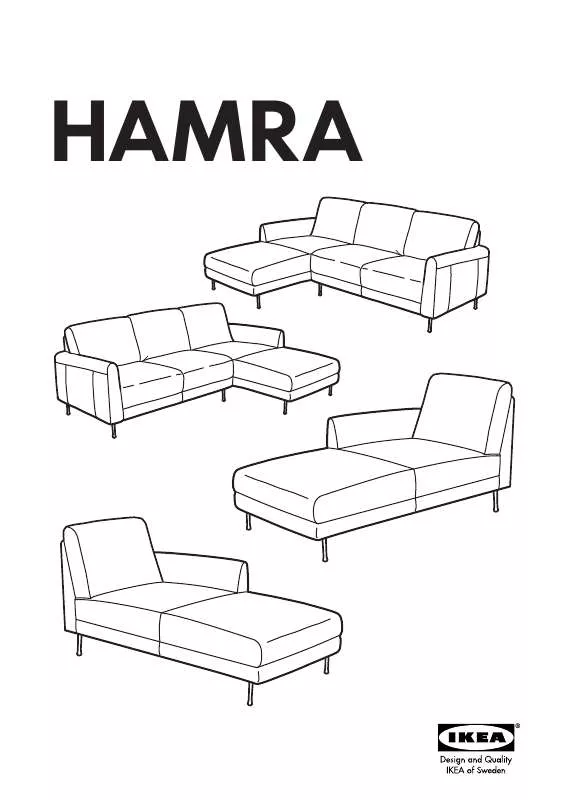 Mode d'emploi IKEA HAMRA SEATING UNIT RIGHT