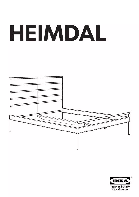 Mode d'emploi IKEA HEIMDAL HEAD/FOOTBOARD QUEEN