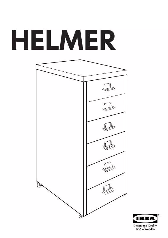 Mode d'emploi IKEA HELMER DRAWER UNIT/CASTERS 11X27