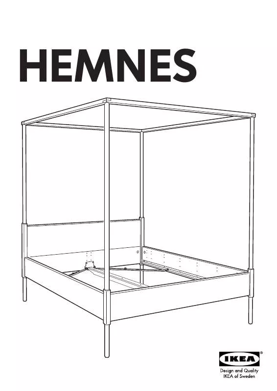 Mode d'emploi IKEA HEMNES 4 POSTER BED FRAME FULL/DOUBLE