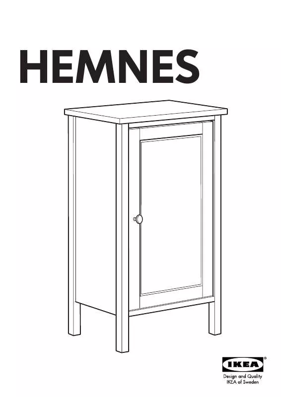 Mode d'emploi IKEA HEMNES BEDSIDE TABLE 15X15