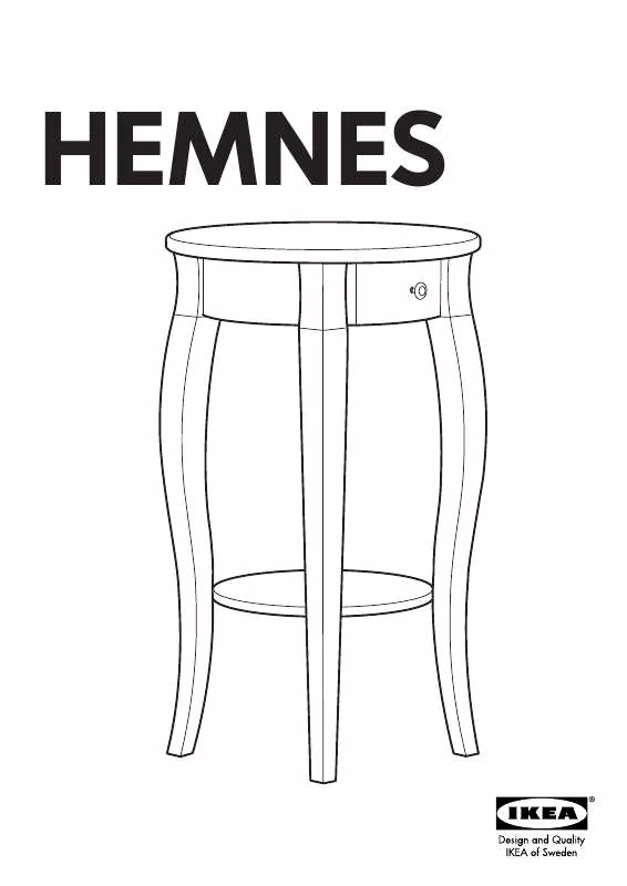 Mode d'emploi IKEA HEMNES BEDSIDE TABLE 17 ROUND