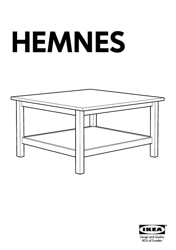 Mode d'emploi IKEA HEMNES COFFEE TABLE 35X35