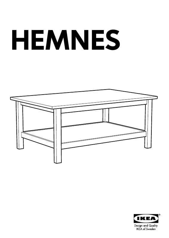 Mode d'emploi IKEA HEMNES COFFEE TABLE 47X30