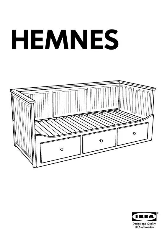 Mode d'emploi IKEA HEMNES DAY BED W/ 3DRAWERS