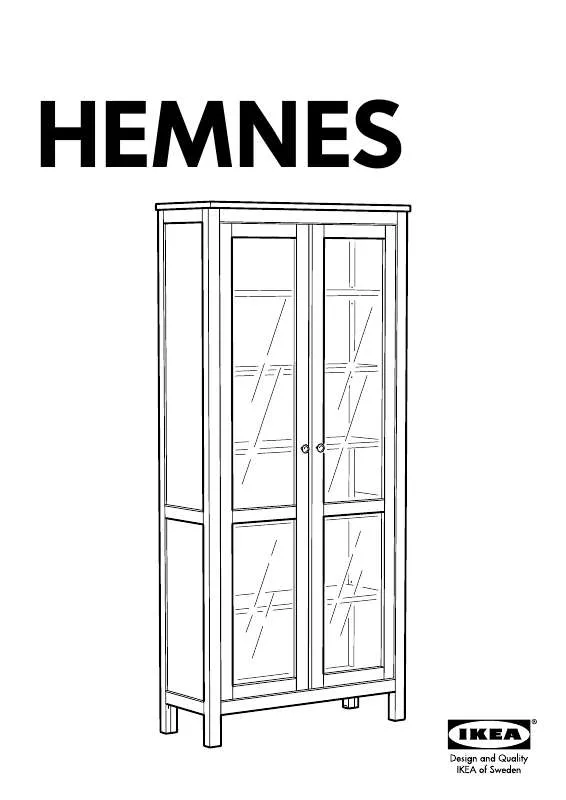Mode d'emploi IKEA HEMNES GLASS DOOR CABINET 35X77