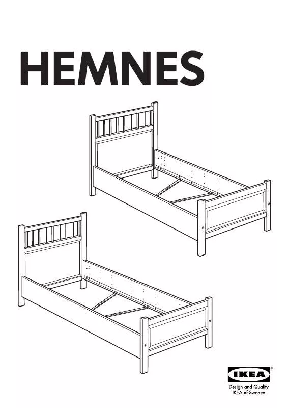 Mode d'emploi IKEA HEMNES HEAD/FOOTBOARD TWIN