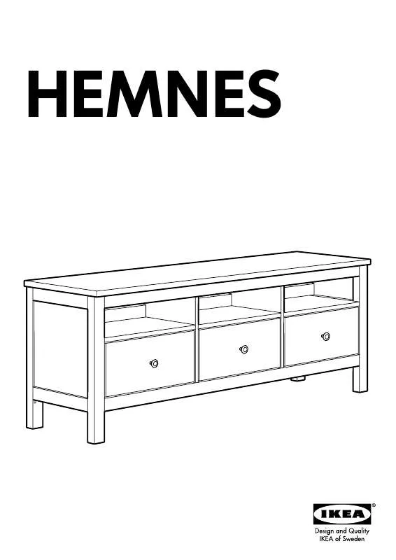 Mode d'emploi IKEA HEMNES TV BENCH 59X19