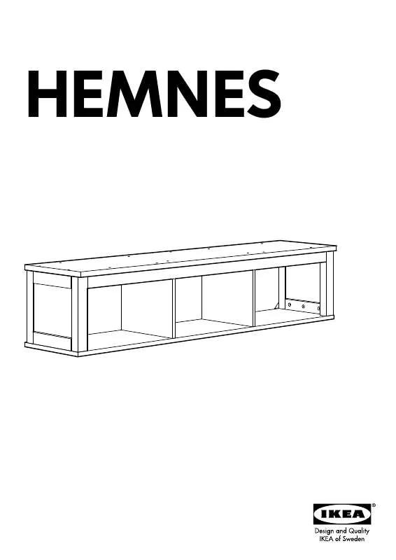 Mode d'emploi IKEA HEMNES WALL BRIDGING SHELF 59X13