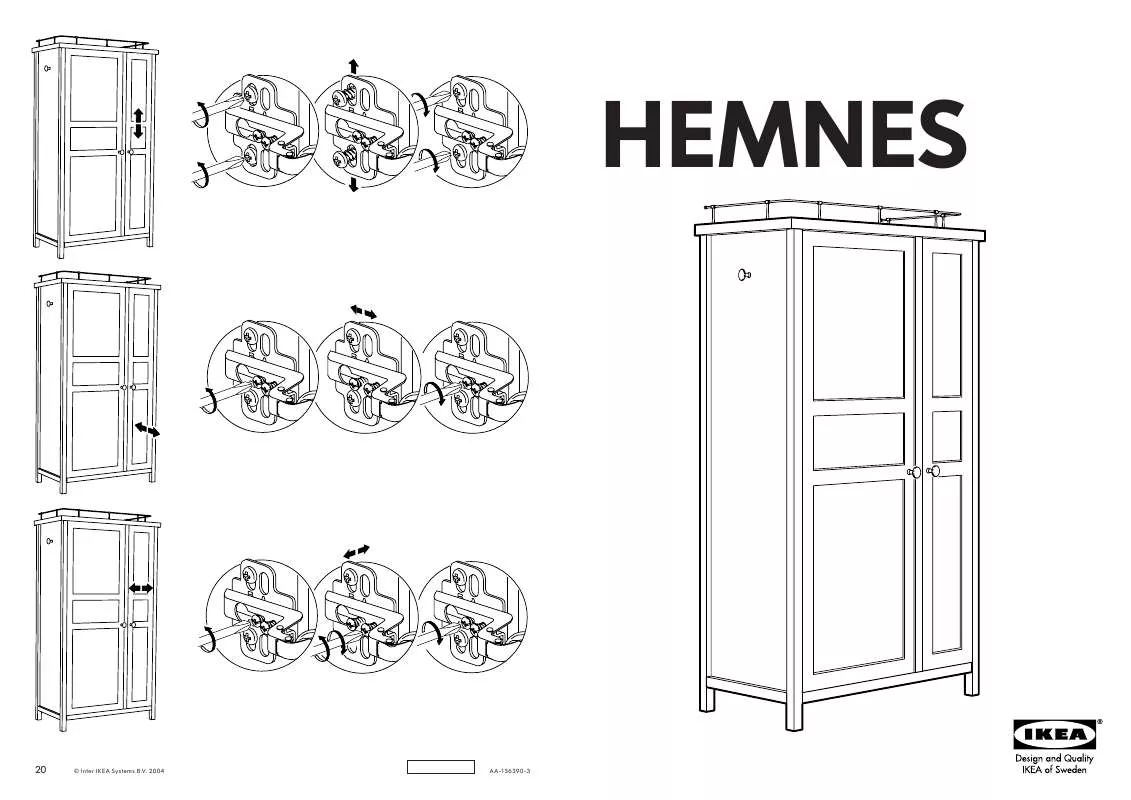 Mode d'emploi IKEA HEMNES WARDROBE