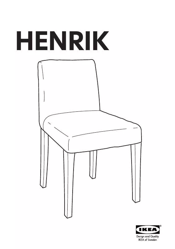 Mode d'emploi IKEA HENRIK CHAIR FRAME