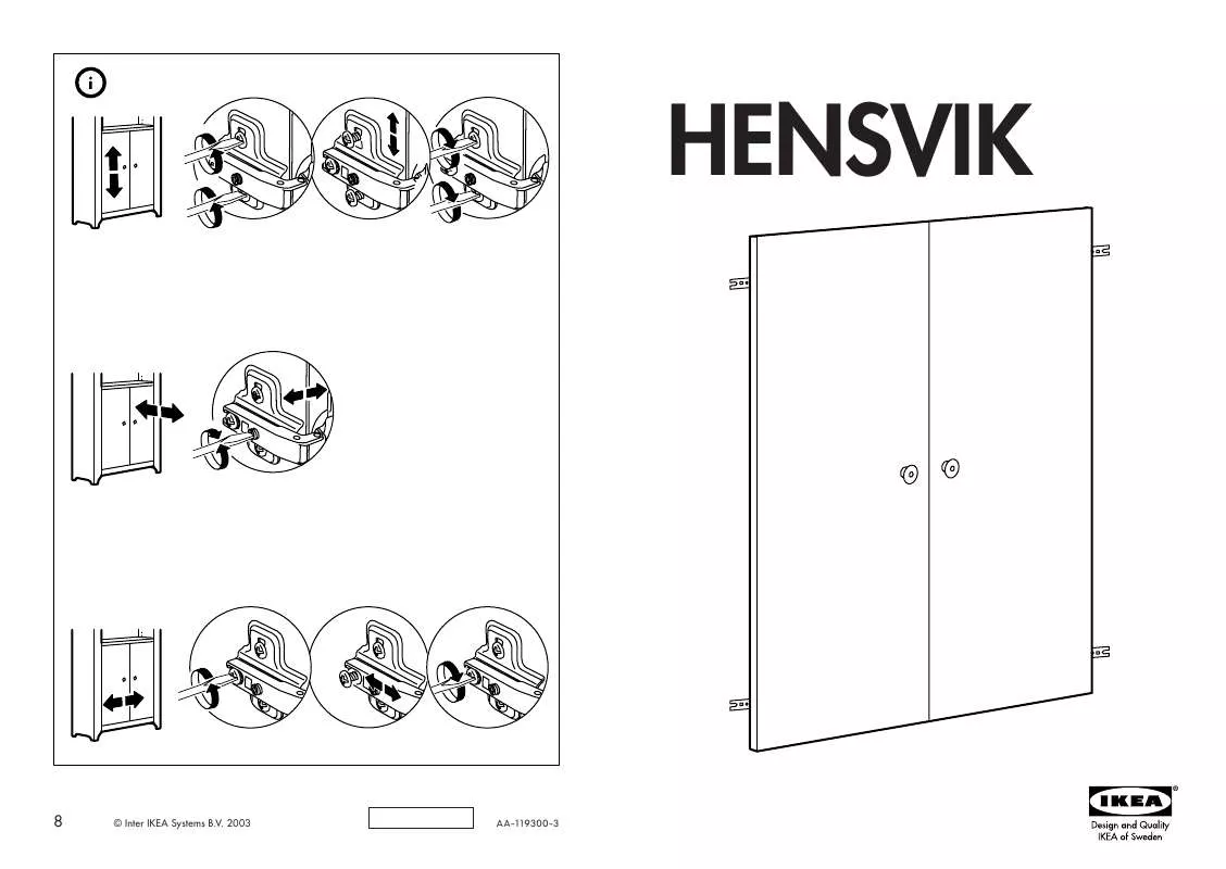 Mode d'emploi IKEA HENSVIK DOOR 11X27 1/2 2PK