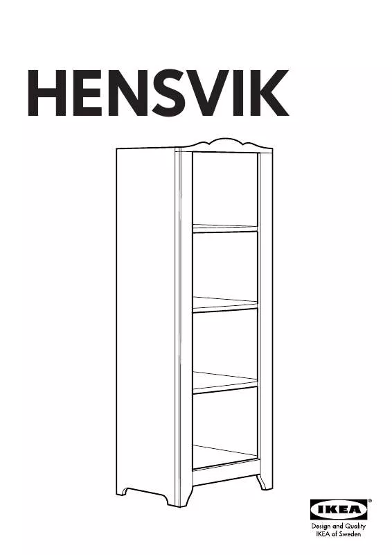 Mode d'emploi IKEA HENSVIK STORAGE UNIT 23 5/8X65