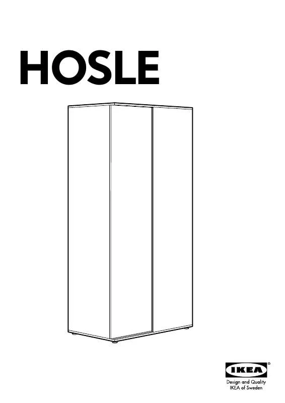 Mode d'emploi IKEA HOLSE WARDROBE W/ SLIDING DOORS