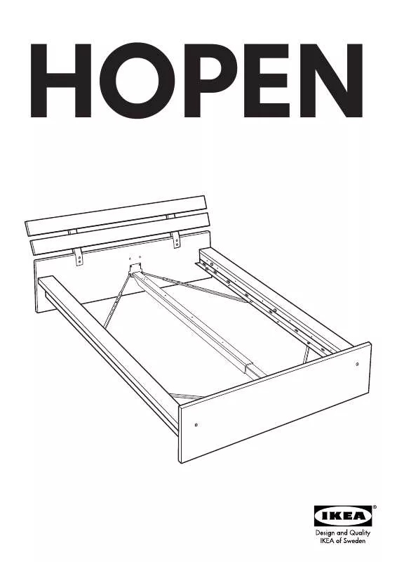 Mode d'emploi IKEA HOPEN BED FRAME QUEEN