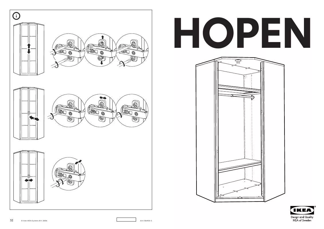 Mode d'emploi IKEA HOPEN CORNER SECTION FRAME