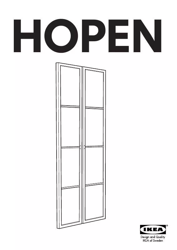 Mode d'emploi IKEA HOPEN DOOR PAIR 31X89