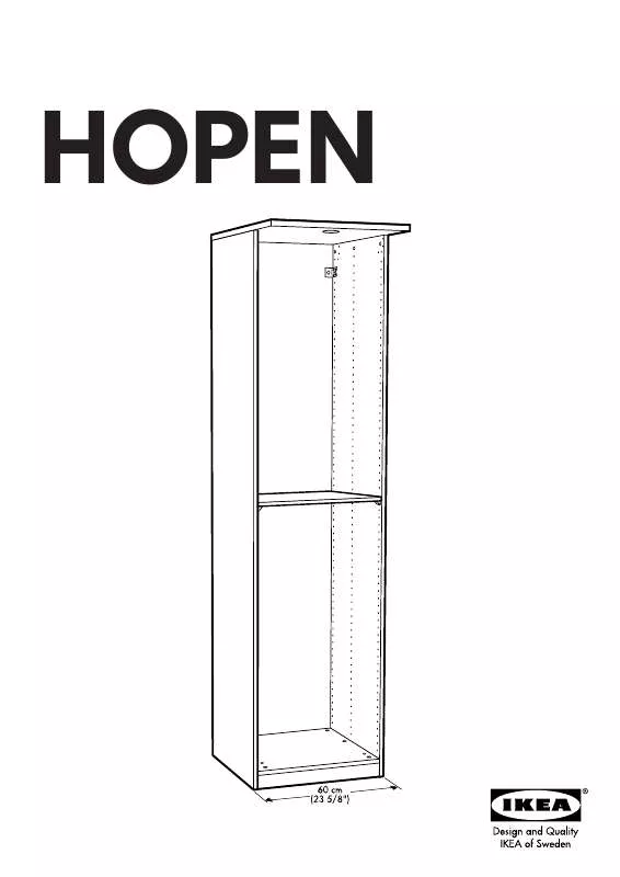 Mode d'emploi IKEA HOPEN WARDROBE FRAME 24X24X93