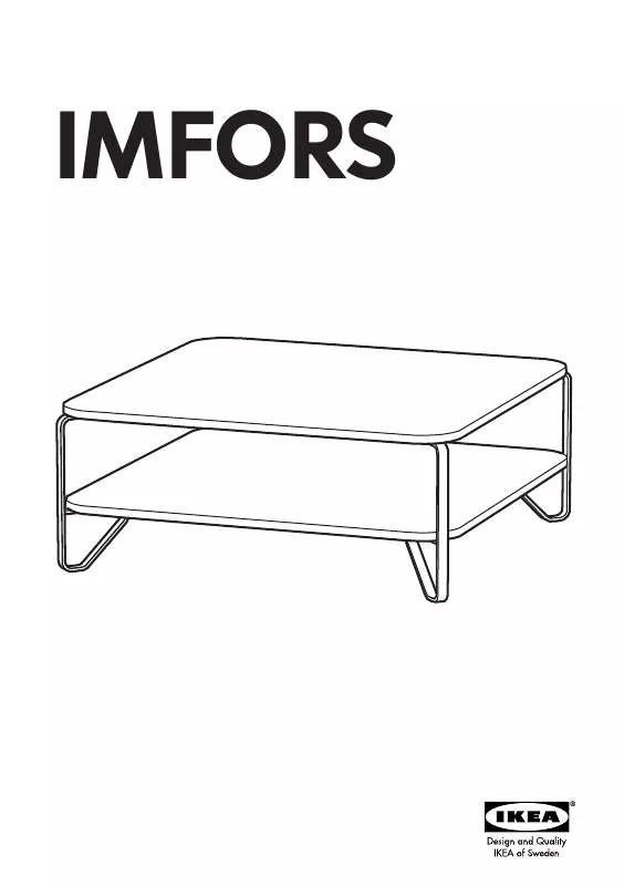 Mode d'emploi IKEA IMFORS COFFEE TABLE 39X39