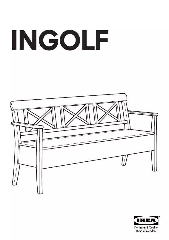 Mode d'emploi IKEA INGOLF BENCH