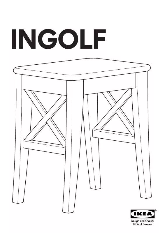 Mode d'emploi IKEA INGOLF STOOL