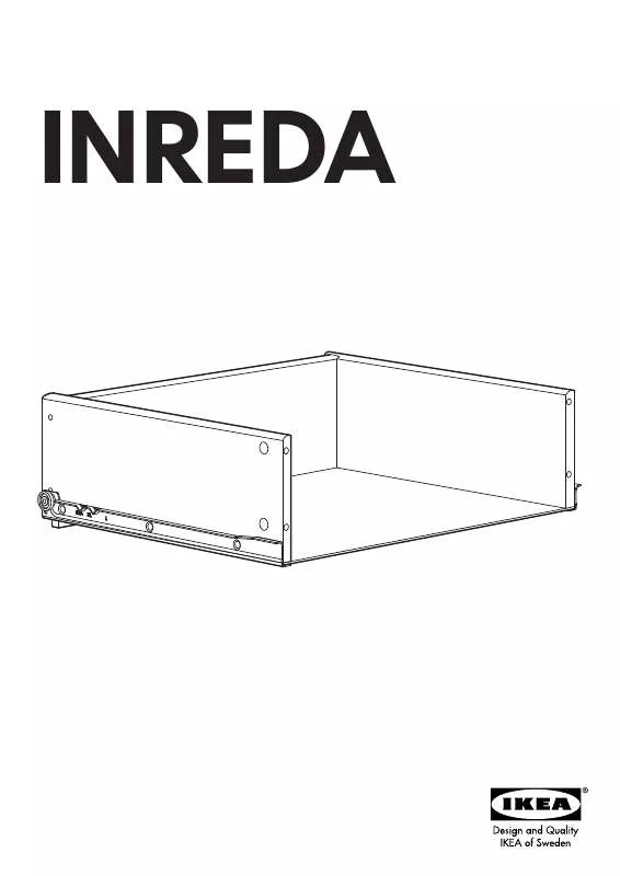Mode d'emploi IKEA INREDA DRAWER W/OUT FRONT 24X19