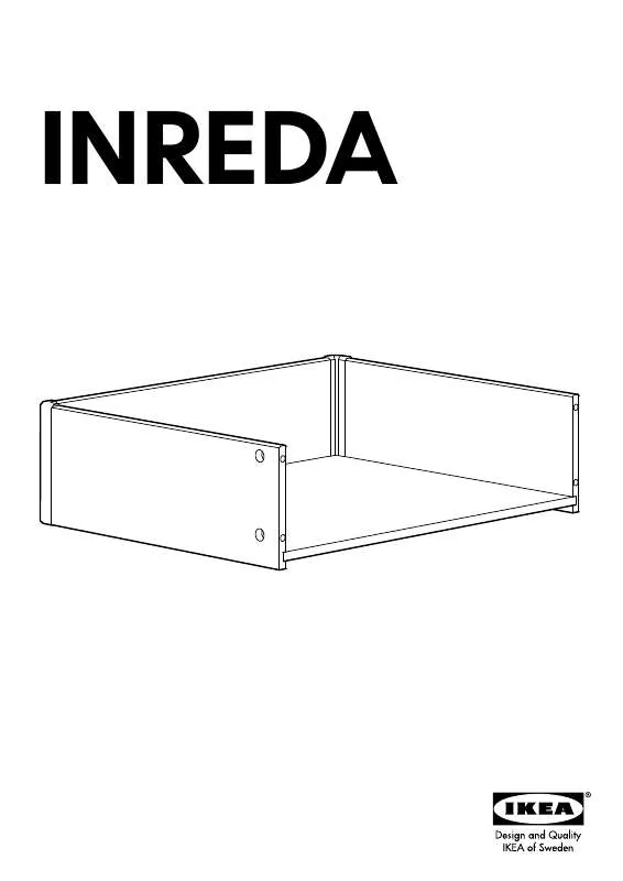 Mode d'emploi IKEA INREDA FULLY EXTENDING DRAWER 24X16