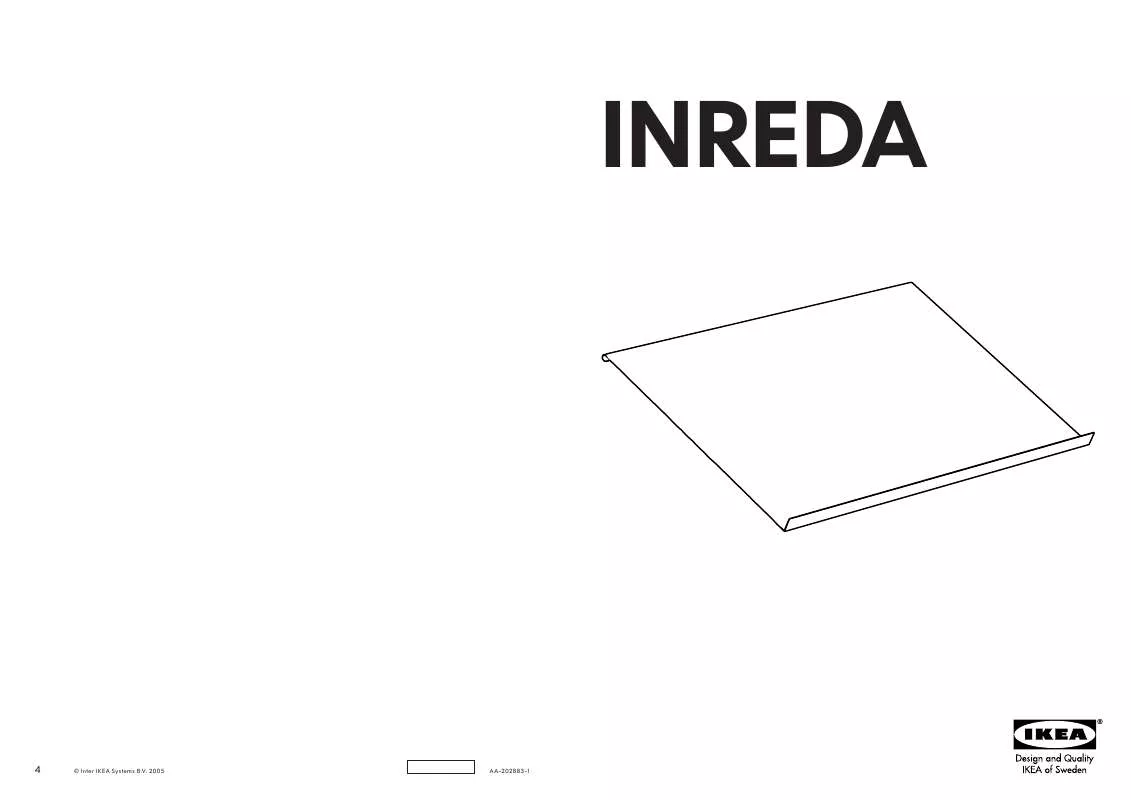 Mode d'emploi IKEA INREDA MAGAZINE SHELF