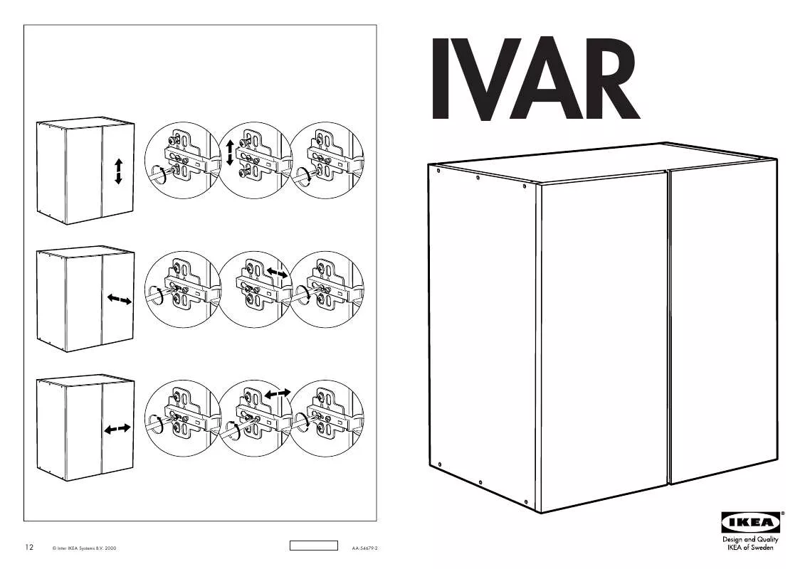 Mode d'emploi IKEA IVAR CABINET 32X20X33