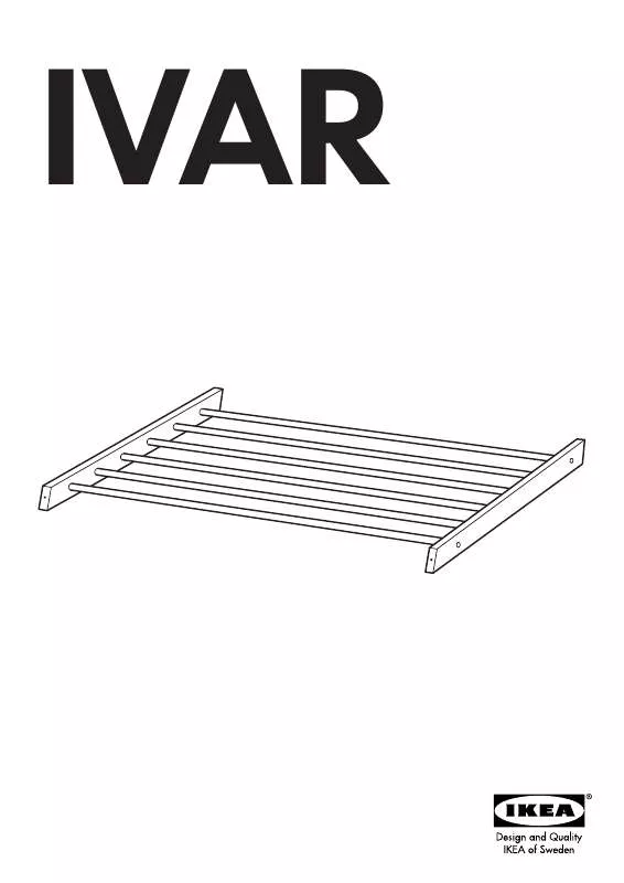 Mode d'emploi IKEA IVAR SHOE RACK